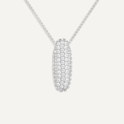 Bubble Diamond Initial Necklace